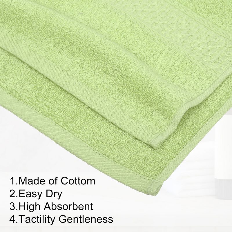 Unique Bargains Soft Absorbent Cotton Bath Towel for Bathroom kitchen Shower Towel 1 Pcs, 3 of 7