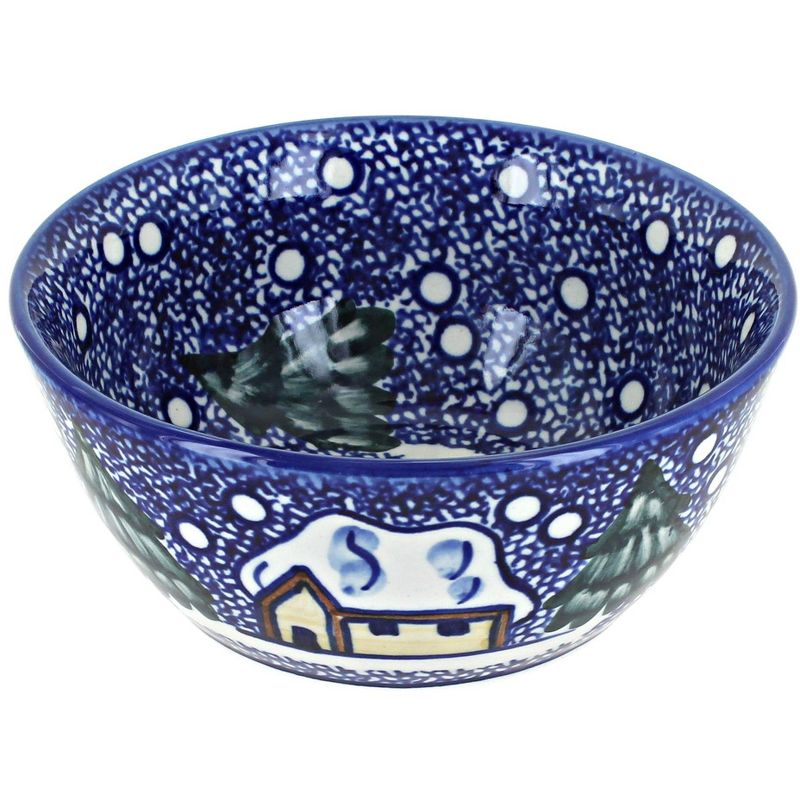 Blue Rose Polish Pottery WR Unikat Cereal Bowl, 1 of 2