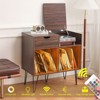 Hommpa Stylish Record Listening Station Play Stand with Clamshell Design & LED Backlight - 4 of 4