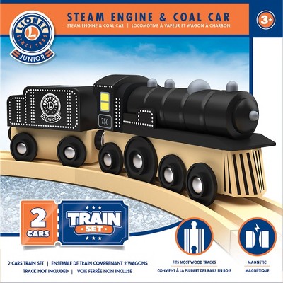 MasterPieces Lionel - Collector's Steam Engine & Coal Car Wood Toy Train Set