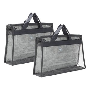 Unique Bargains Unique Handbag Dust Bags,  Purse Storage Organizer  PVC Dustproof Handbag Cover Transparent Purse Protector - 1 of 4