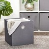 4 Pack Collapsible Fabric Cube Storage Bins (10.5" x 10.5") - 2 of 4