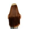 Unique Bargains Women's Straight Long Hair Hair Extensions High Temperature Fiber Brown 1 Pc - 2 of 3