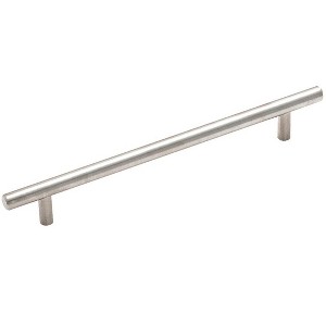 Amerock Bar Pulls 7-9/16 inch (192mm) Center-to-Center Stainless Steel Cabinet Pull - 1 of 4