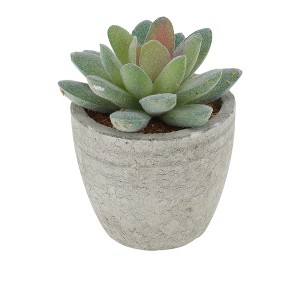 Unique Bargains Artificial Plants Plastic Pink 2.44"x2.44"x3.35" 1 Pcs - 1 of 4