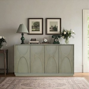 Bella Depot 4-Door Wooden Cabinet with Adjustable Shelves - 1 of 4