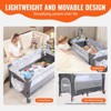 VEVOR Baby Bassinet, 77 lbs Load Capacity, Easy to Fold Portable Baby Bassinet Bedside Sleeper with Storage Basket and Wheels - 4 of 4