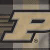 NCAA Purdue Boilermakers Plaid Steel Royal Plush Faux Shearling Blanket - 2 of 2