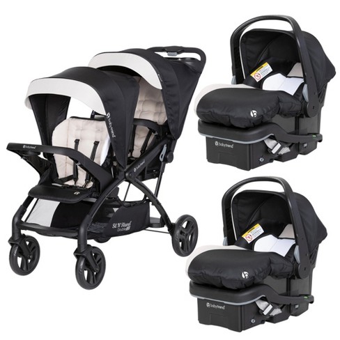 Sit n stand clearance double stroller baby trend