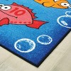 3'6"x4' Rectangle Woven Fish Area Rug Blue - Carpets For Kids - image 3 of 4