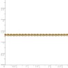 Black Bow Jewelry 2.5mm, 14k Yellow Gold, Handmade Solid Rope Chain Anklet or Bracelet - 4 of 4