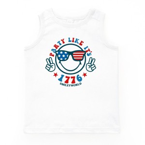 The Juniper Shop SmileyWorld Party Like It's 1776 Youth Tank Top - 1 of 4
