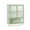 NicBex Glass Doors Storage Cabinet, Wall Cabinet Kitchen Cabinet for Kitchen, Living Room, Bathroom - 3 of 4