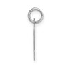 Black Bow Jewelry 14k White Gold, Madison Collection, Medium Script Initial Pendant A-W - 2 of 4
