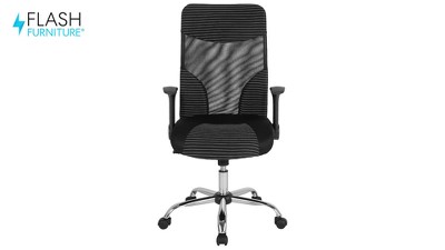 Milford High Back Black and White Mesh Executive Office Chair