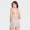 Women's Unlined Garden Party Lingerie Slip Dress - Auden™ Light Blue - 2 of 4