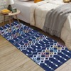Machine Washable Boho Vintage Area Rug Non-Slip Non-Shedding Geometric Indoor Distressed Soft Low Pile Carpet for Living Room Bedroom Kitchen - 4 of 4