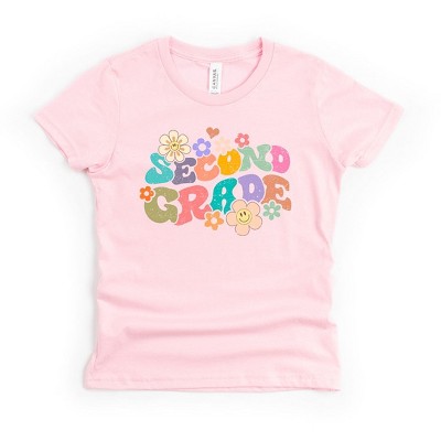The Juniper Shop Second Grade Flowers Girls' Short Sleeve Tee