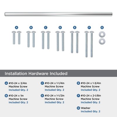 18 Inch Polished Chrome Modern Bar Pull