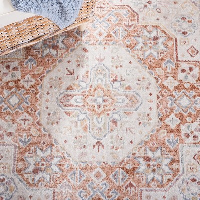 Blair Beige and Gray Washable Synthetic Area Rug