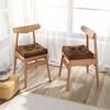 Costway 2PCS 21'' x 21'' Patio Chair Seat Cushion Pads Indoor/Outdoor Brown/Red/Beige/Navy/Turquoise/Multicolor - 4 of 4