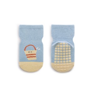 MyKids-Usa Baby Cartoon And Striped Pattern Non-Slip Design Socks - 1 of 4