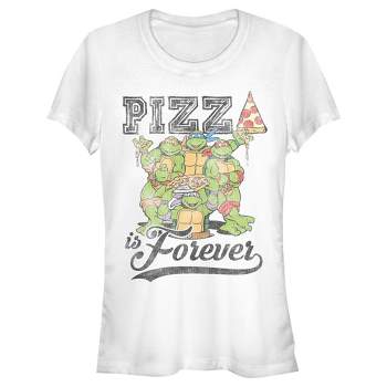 Juniors Womens Teenage Mutant Ninja Turtles Pizza Is Forever T-Shirt
