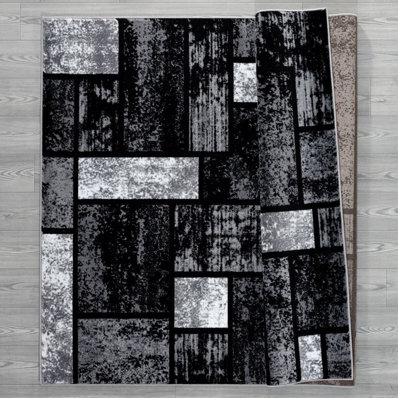 Luxe Weavers Geometric Squares Modern Colorblock Area Rug, 4 of 9