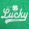 Mens Funny T Shirts Just Lucky I Guess St Patricks Day Novelty Tee For Men - Crazy Dog Men's T Shirt - 2 of 4