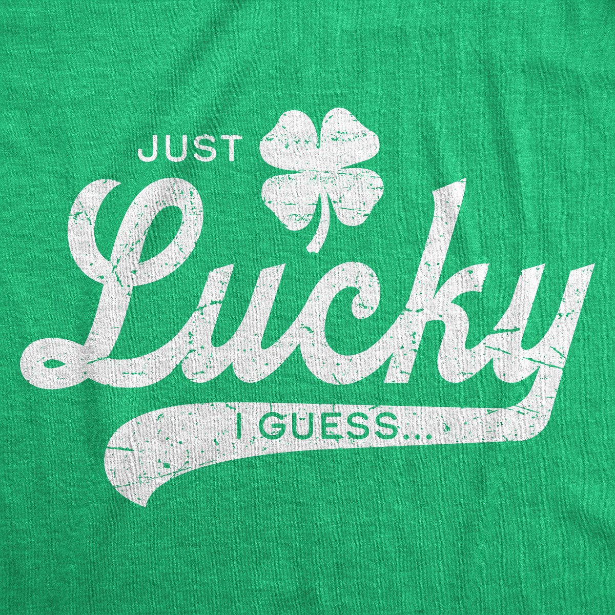 Мужские футболки Crazy Dog T-Shirts, Inc. Mens Funny T Shirts Just Lucky I Guess St Patricks Day Novelty Tee for Men - Crazy Dog Men's T Shirt for Saint Patrick's Day Green M — фото 2