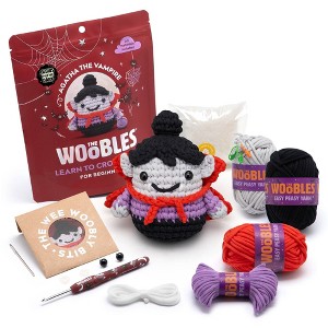 The Woobles Agatha the Vampire Crochet Craft Kit : Target
