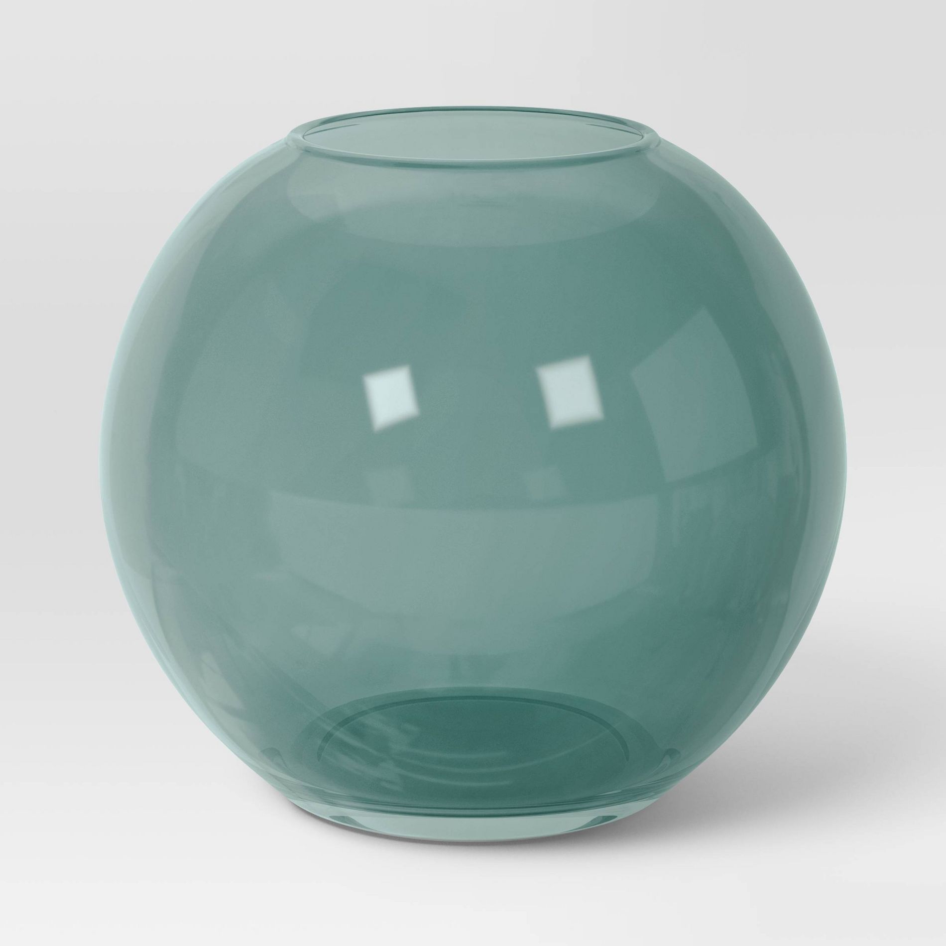 Glass Round Vase Green - Room Essentials™