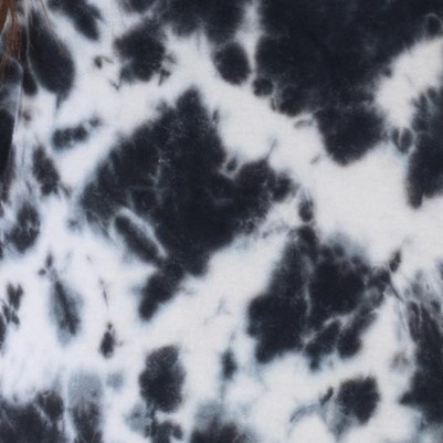 tie dye black and white