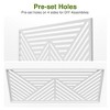 Wooakway 72"H 47"W Outdoor Metal Garden Trellis Privacy Screen Lattice Panel Indoor Room Divider - 4 of 4