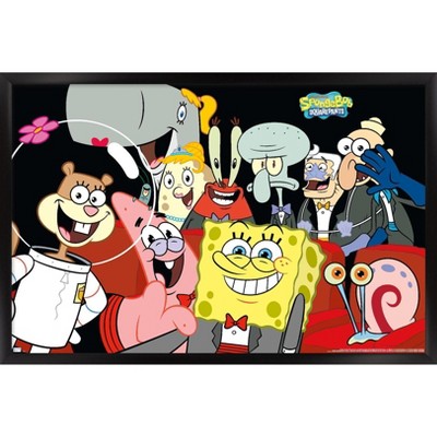 Trends International Nickelodeon Spongebob 25th - Shelfie Framed Wall Poster Prints