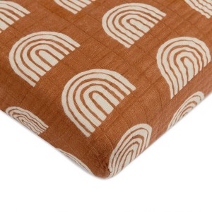 Babyletto Rainbow Muslin Mini Crib Sheet - 1 of 4