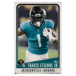 Trends International NFL Jacksonville Jaguars - Travis Etienne Jr. 22 Framed Wall Poster Prints - 1 of 4