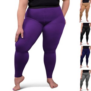 Absolute Support Women’s Plus Size 20–30mmHg Graduated Compression Leggings – Medical Support for Edema & Swelling Relief, A717PS - 1 of 4