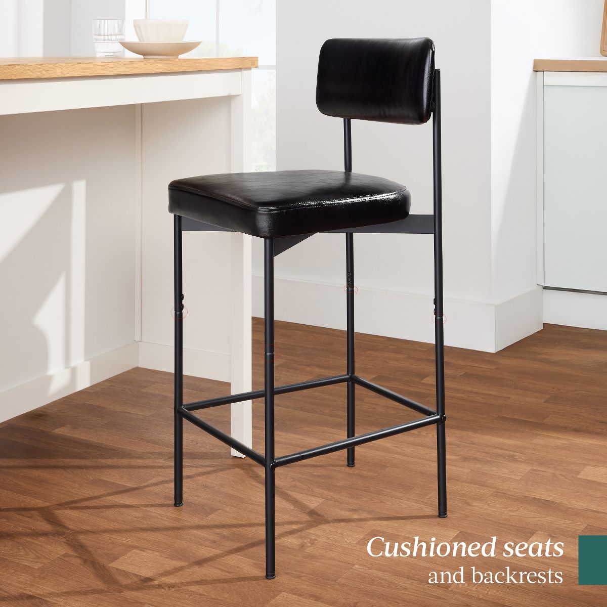 Best Choice Products Set of Counter Height Bar Stools - thumbnail 6