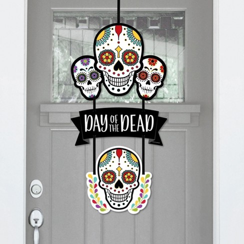 Big Dot Of Happiness Day Of The Dead - Hanging Porch Sugar Skull ...