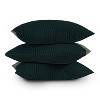 16"x16" Poems Color-Block Lines Square Throw Pillow Dark Green/Olive - Deny Designs - 3 of 4