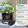 19.5" Tall Round Planters Set of 2,Large Indoor/Outdoor Self-Watering Flower Pots with Built-in Drainage,Water Level Monitor & Wheels for Patio,Porch - 4 of 4