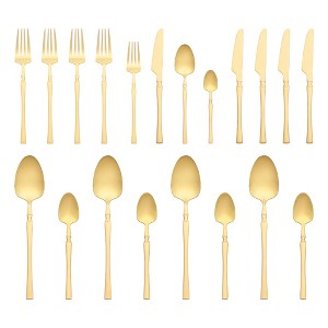 REGALWOVEN 20 Pcs 1 Set Stainless Steel Durable Rust-Proof Corrosion Resistant Serving Sets - 1 of 4