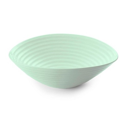 Portmeirion Sophie Conran Celadon Large Salad Bowl – 13-Inch Fine Porcelain Serveware with 12-Cup Capacity, Handcrafted Look
