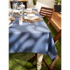 Design Imports  French Blue Tonal Lattice Print Outdoor Tablecloth 60X120 - 3 of 4