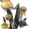 SPI Home Turtle and Sealife Console Table Metal Sculptural Base and Glass Top Ocean Inspired 33.5 Inches Tall - 4 of 4
