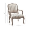 CAVINAS Polyester Accent Chair with Camel Backrest and Wood Legs,Modern Upholstered Living Room Chairs,Reading Chairs for Living Room - 2 of 4