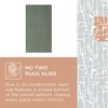 TOWN & COUNTRY EVERYDAY Rae Abstract Organic Soft Felt Everwash®, Machine Washable Area Rug w/ Non-Slip Backing, Abstract, Charcoal Grey 4'11"x6'10" - 3 of 4