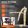 VEVOR Grease Pump, 50:1 Pressure Ratio Air Operated Grease Pump with 13 ft High Pressure Hose and Grease Applicator, Pneumatic Grease Pump - 4 of 4