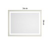 Sapphtopaz Bathroom Wall Mirror,Vanity Mirror with Metal Frame, Wall Mounted Bathroom Mirrors Anti-Fog for Over Sink,Bedroom,Entryway,Living Room - 3 of 4